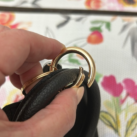 Black keyring wallet, wristlet credit card holder with tassel. New. No tags. - Picture 6 of 8